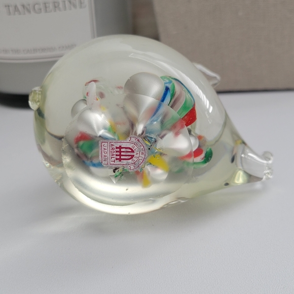 Lewile glass hand blown millefiori paper weight pig - Picture 4 of 9